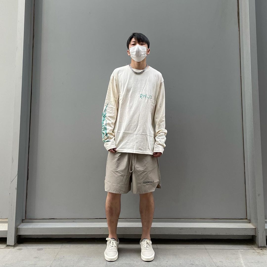 세나 / FOG FEAR OF GOD ESSENTIALS 더블 라인 일곱 번째 시즌 3M 반사 드로스트링 나일론 반바지