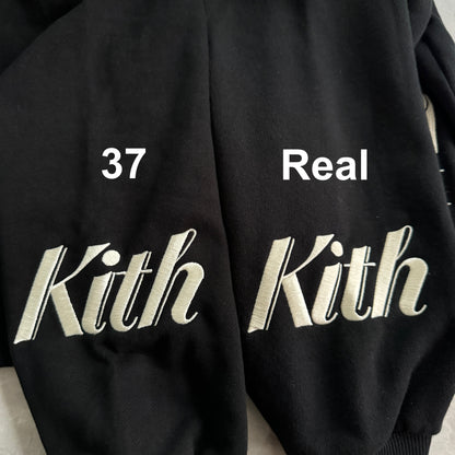 37도 / KITH Nelson Colared Pullover 레터링 지도자수 폴로 맨투맨