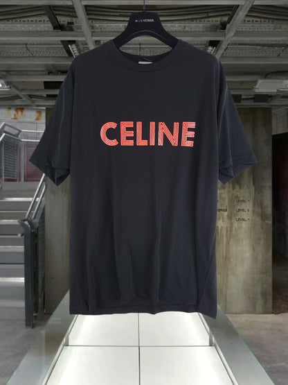 GTR / 셀린느 스팽글 레터 반팔 티셔츠