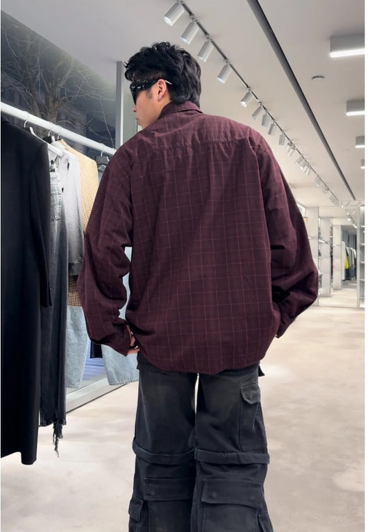 GTR / 발렌시아가 셔츠 , 리버시블 셔츠 재킷  (양면 디자인 )