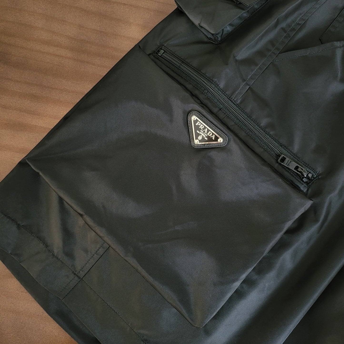 GTR / 프라다 반바 , Prada 24SS 블랙 포켓 로고 쇼츠