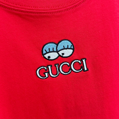 체인2호 / 구찌 반팔, Gucc*/Gucci 24ss 봄 여름 신작 gei it 일러스트레이터 연명 시리즈 반팔 티셔츠