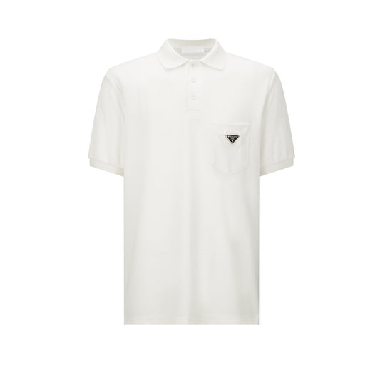 잔디집 / 프라다 트라이앵글 로고 포켓 폴로 셔츠 (블랙)