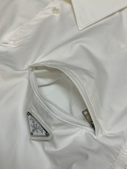 체인2호 / 프라다 셔츠 , Prada 트라이앵글 지퍼 포켓 반팔 셔츠