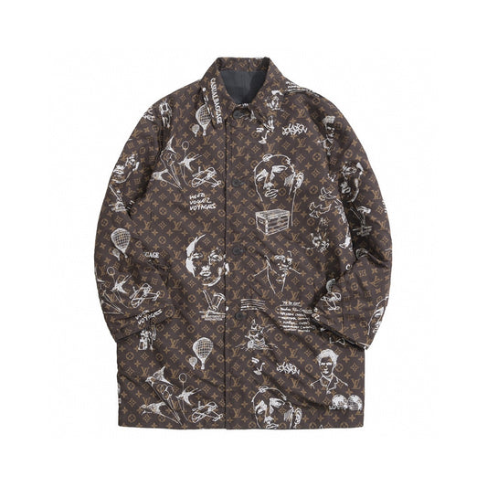 BVG / 루이비통 코트 , 봄 재킷 리버서블 싱글 브레스티드 코트